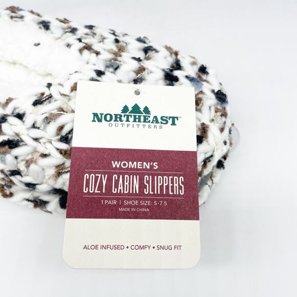 Northeast Outfitters Cozy Cabin Chunky Space Dye Slipper Brown Womens Size 5-7.5 - Picture 3 of 5